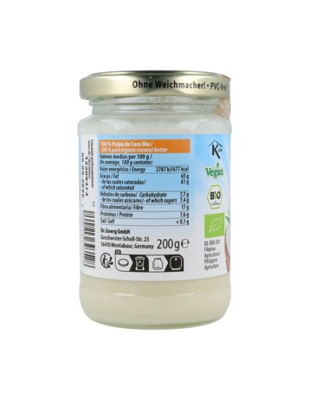 Pulpa de Coco Premium Bio 200 g Dr. Goerg