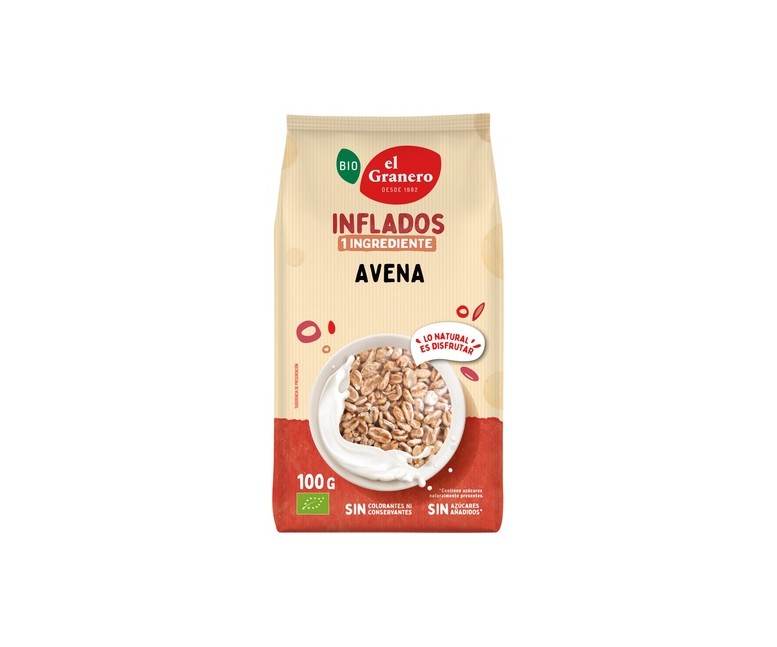 Avena Hinchada Bio 100 g El Granero Integral
