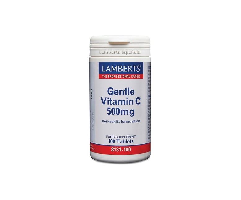 Vitamina C no ácida 100 tabletas de 500mg Lamberts