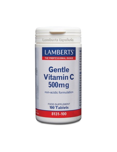 Vitamina C no ácida 100 tabletas de 500mg Lamberts