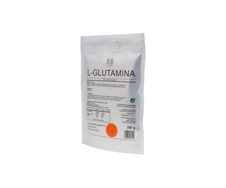 L-glutamina vegana 250 g de polvo BSB Labs