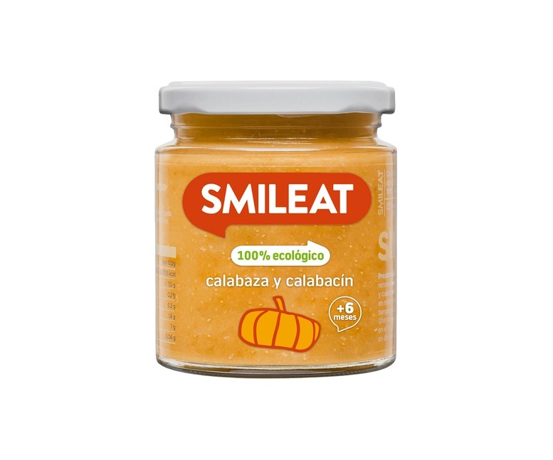 Tarrito de Calabaza y Calabacín 6m+ 230 g Smileat
