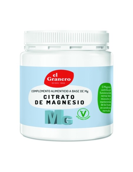 Citrato de magnesio 250 g de polvo El Granero Integral