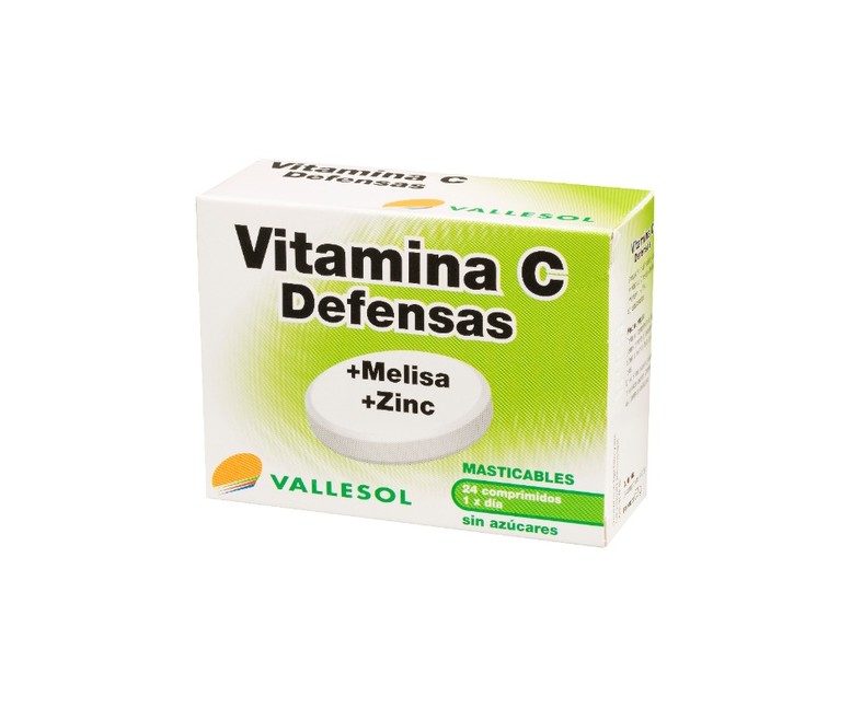 Vitamina C, Melisa y Zinc 24 comprimidos Vallesol
