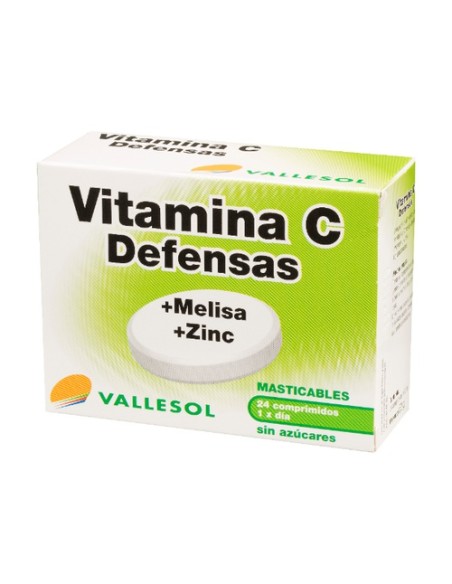 Vitamina C, Melisa y Zinc 24 comprimidos Vallesol