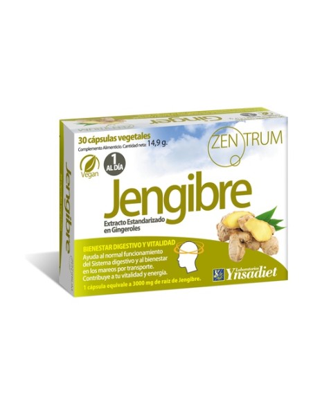 Jengibre 30 cápsulas vegetales Zentrum