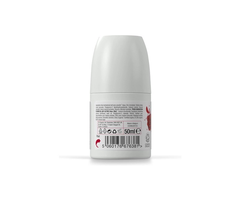 Desodorante Organico de rosa damascena 50 ml Dr. Organic