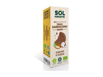 Galletas de trigo sarraceno con cacao y coco Bio