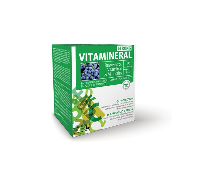 Vitamineral Strong 15 ampollas de 15ml Dietmed