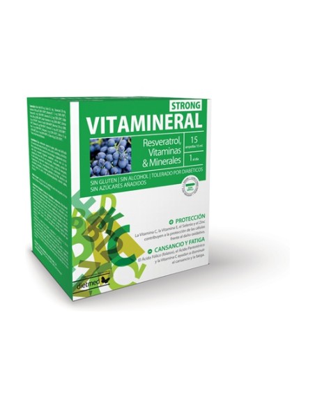 Vitamineral Strong 15 ampollas de 15ml Dietmed