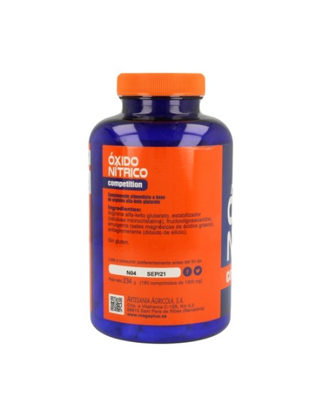 Oxido Nitrico Competition (Arginina Alfa-ketoglutarato) 180 comprimidos Mega Plus