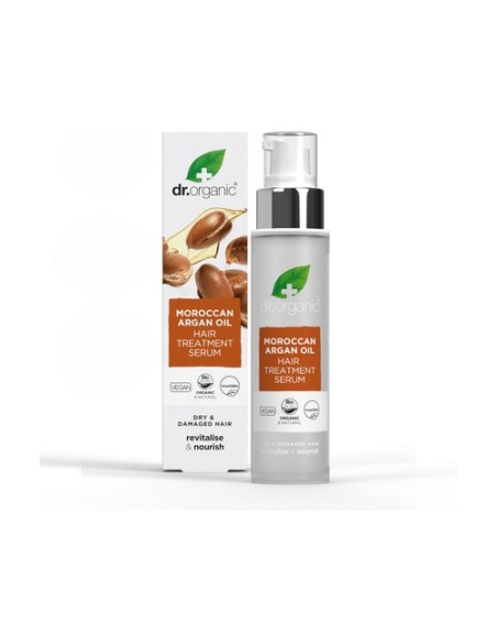 Sérum tratamiento capilar Aceite de Argán Marroquí - cabello seco o dañado 100 ml Dr. Organic