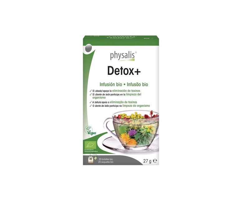 Detox+ Infusión Bio 20 bolsitas infusoras Physalis