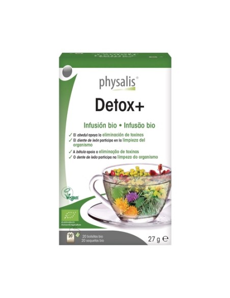 Detox+ Infusión Bio 20 bolsitas infusoras Physalis