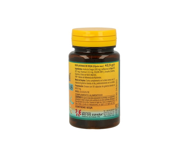 Isoflavonas De Soja 50 perlas de 620mg Nature Essential