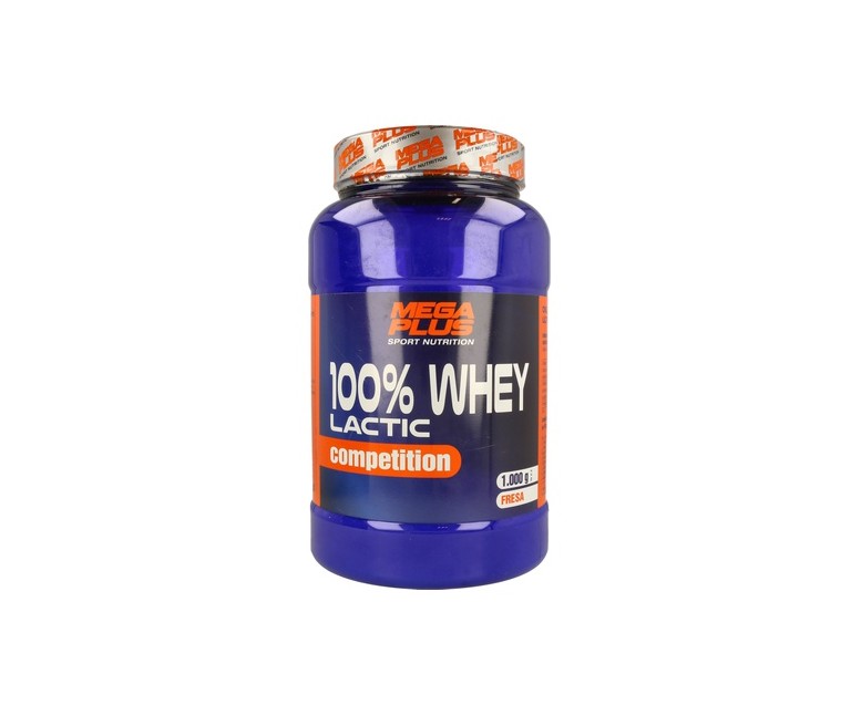 Whey 100% Láctic Compet (Sabor Fresa) 1 kg (Fresa) Mega plus