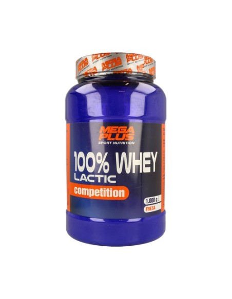 Whey 100% Láctic Compet (Sabor Fresa) 1 kg (Fresa) Mega plus