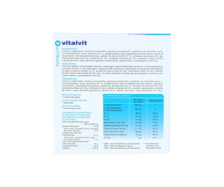 Totalvit 6 Vitavit 28 comprimidos Soria Natural
