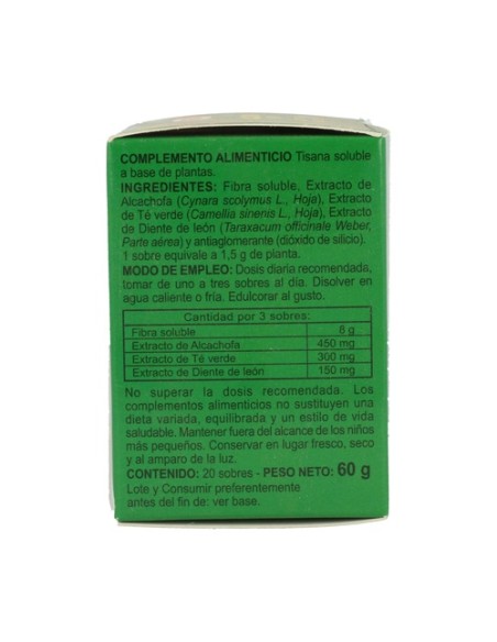 Alcachofa Plus Soluble 20 sobres Integralia