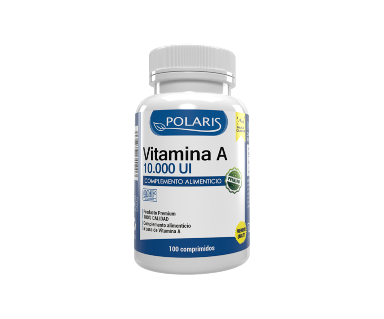 Vitamina A 10000 UI 100 comprimidos Polaris Formula