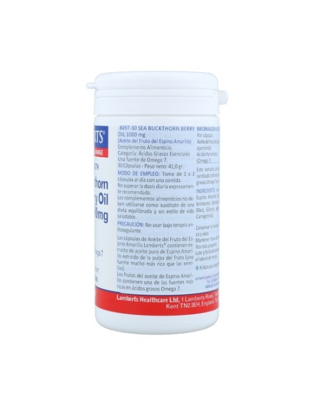Aceite de espino amarillo 30 cápsulas de 1000mg Lamberts