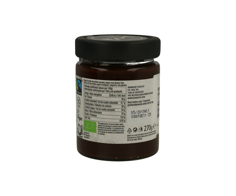 Crema de Chocolate Negro Bio Vegano 270 g La Vida Vegan