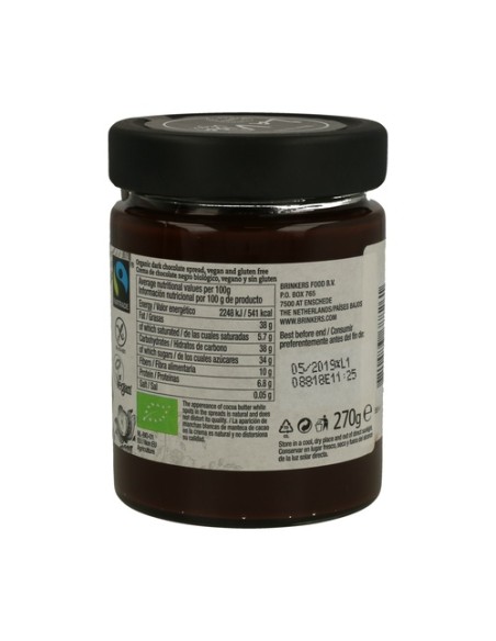 Crema de Chocolate Negro Bio Vegano 270 g La Vida Vegan