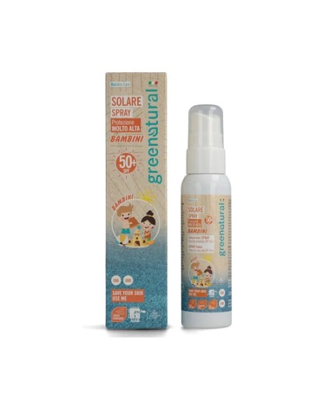 Spray solar SPF 50+ niños 100 ml de crema Greenatural