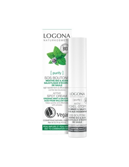 Stick Sos Granos Menta & Ácido Salicilico 6 ml Logona