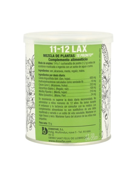 11-12 Lax mezcla de plantas te pronto 70 g Dimefar