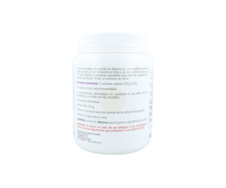 Proteína de Semilla de Altramuz azul 250 g Sura Vitasan