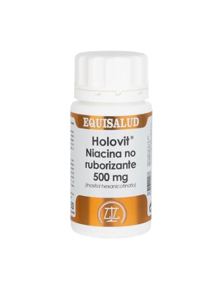 Holovit Niacina No Ruborizante 50 cápsulas de 500mg Equisalud