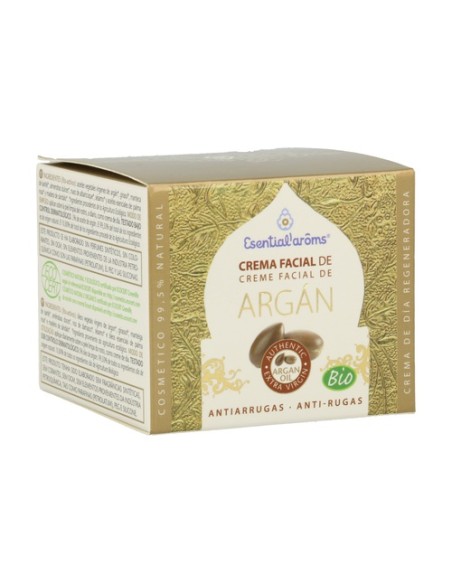 Crema Facial Argán 50 ml Esential Aroms