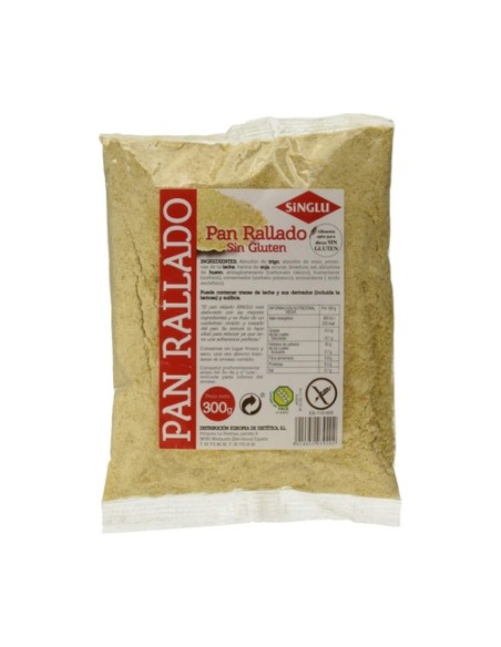 Pan molido sin gluten trigo 300 g Singlu