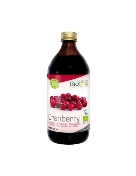 Zumo de arándano rojo 500 ml (Arándanos) Biotona
