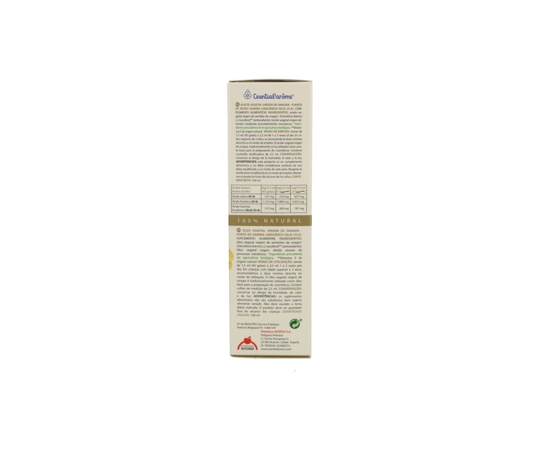 Aceite vegetal de onagra bio 100 ml Esential Aroms