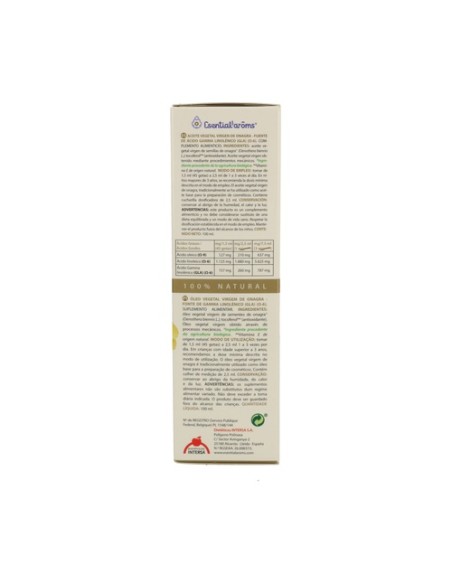 Aceite vegetal de onagra bio 100 ml Esential Aroms