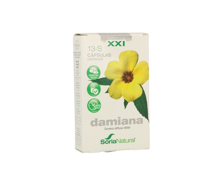 13 S Damiana (Fórmula XXI) 30 cápsulas Soria Natural