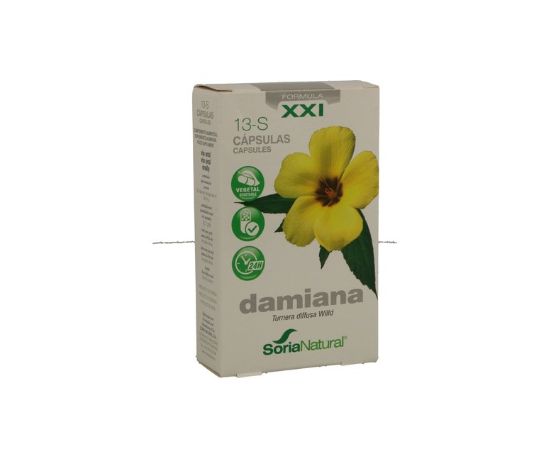 13 S Damiana (Fórmula XXI) 30 cápsulas Soria Natural