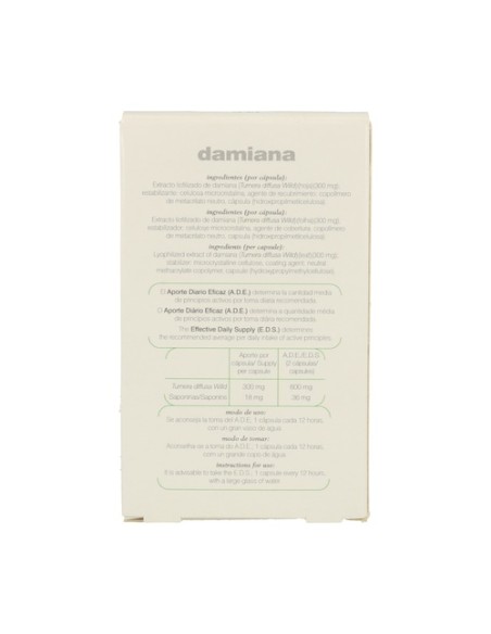 13 S Damiana (Fórmula XXI) 30 cápsulas Soria Natural