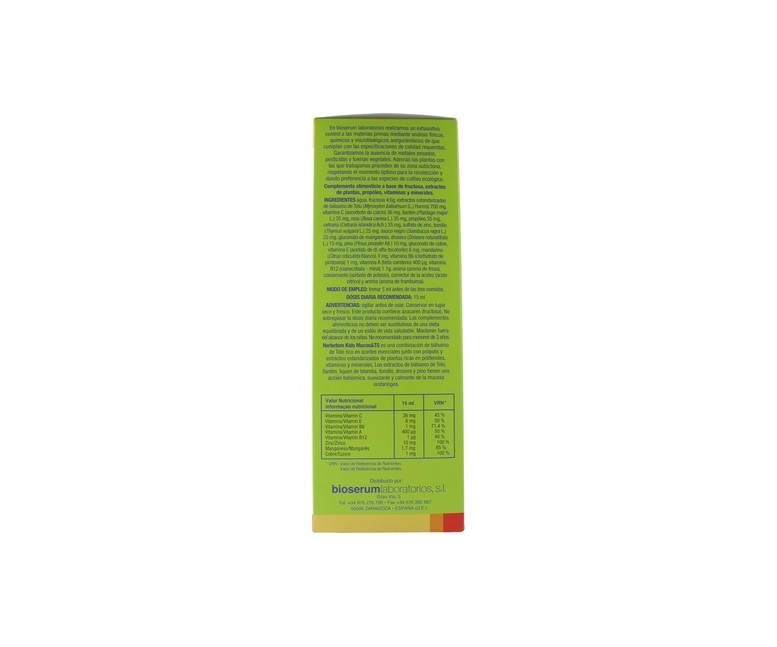 Herbetom Kids Mucos&TS 250 ml Bioserum