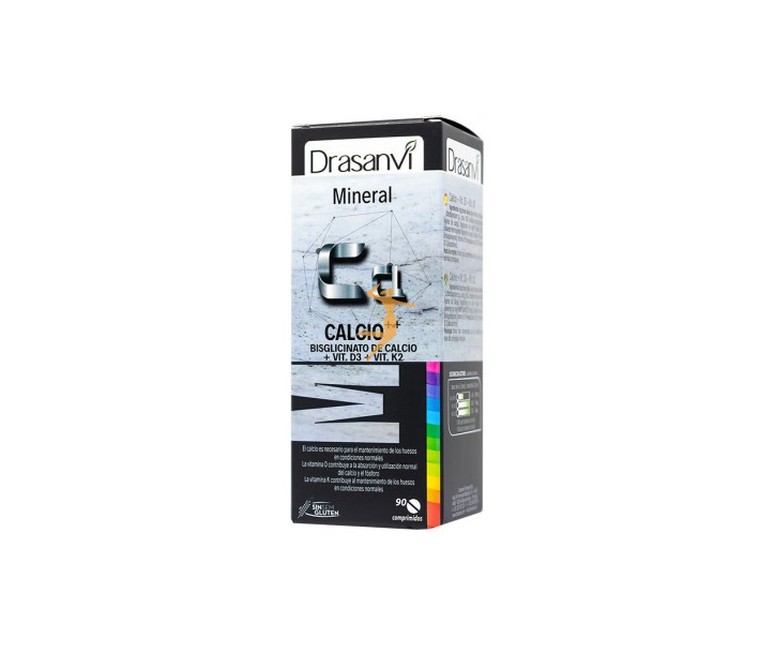 Mineral calcio vitamina D3+K2 90 comprimidos Drasanvi