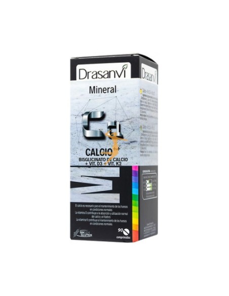 Mineral calcio vitamina D3+K2 90 comprimidos Drasanvi