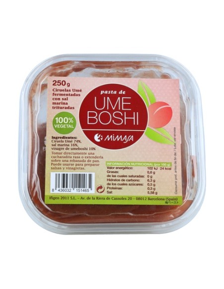 Pasta de Umeboshi 250 g Mimasa