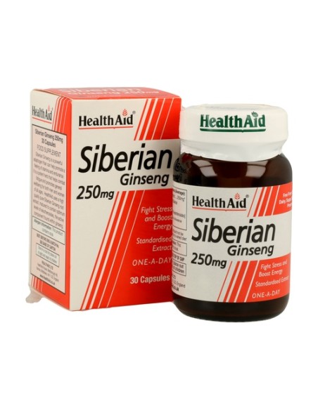 Eleuterococo Raíz (siberian ginseng) 30 cápsulas de 250mg Health aid