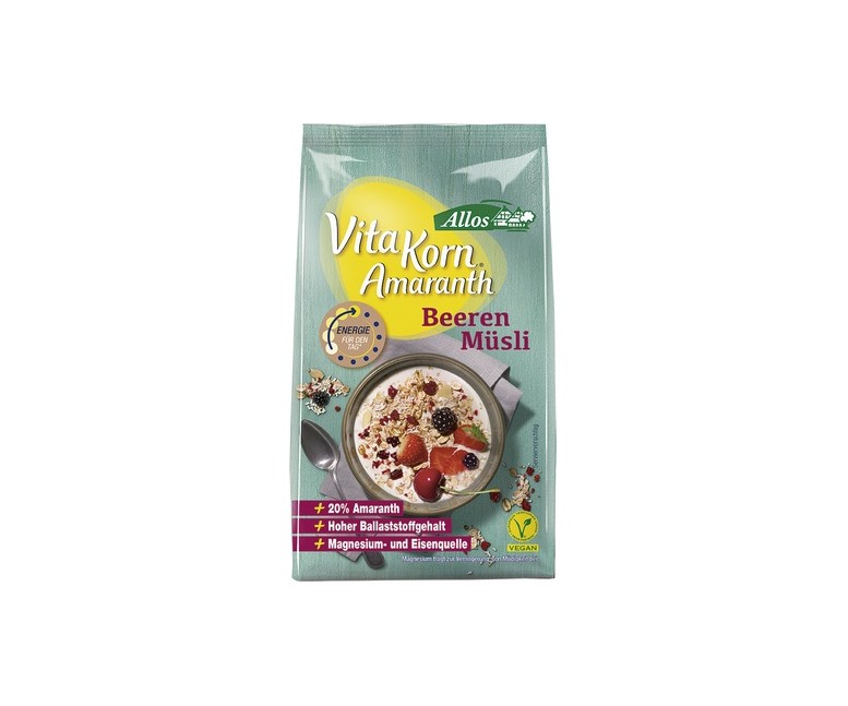 Muesli de Amaranto y Frutos Rojos Bio 375 g Allos