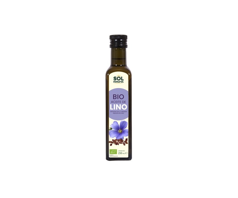 Aceite de lino 1ª presión en frío Bio 250 ml Sol Natural