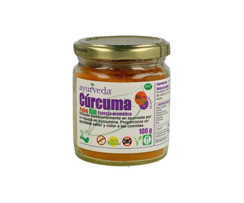 Cúrcuma ayurvédica 100 g de polvo Ayurveda