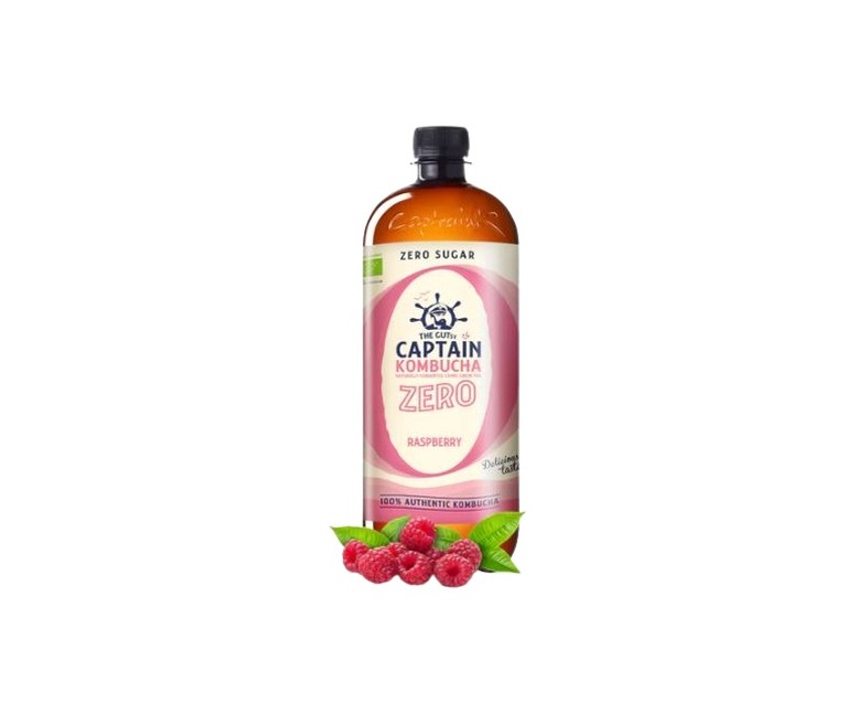 Kombucha zero frambuesa Bio 1 L Captain Kombucha