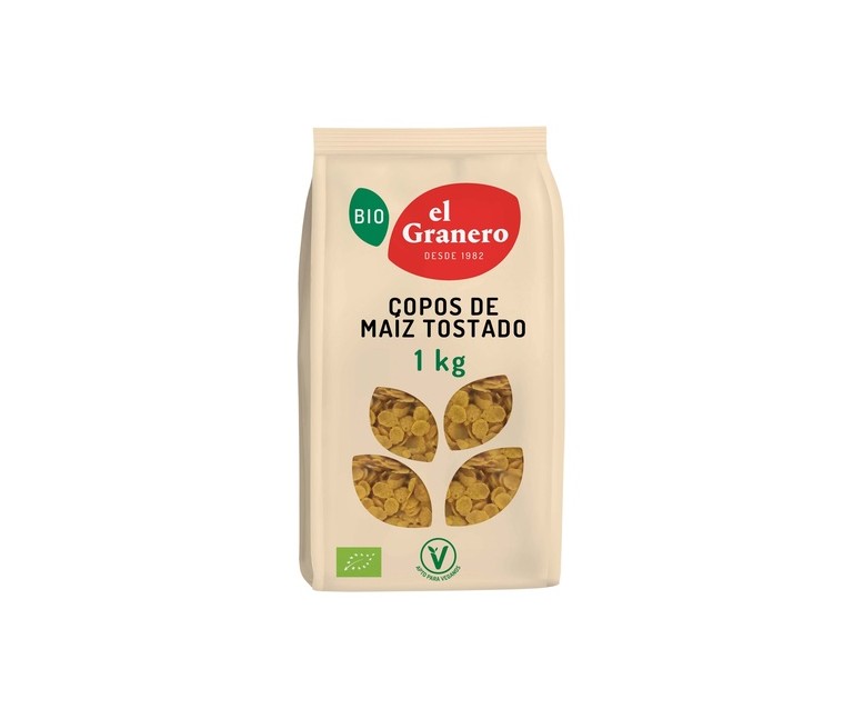 Copos de maíz tostado Bio 1 kg El Granero Integral